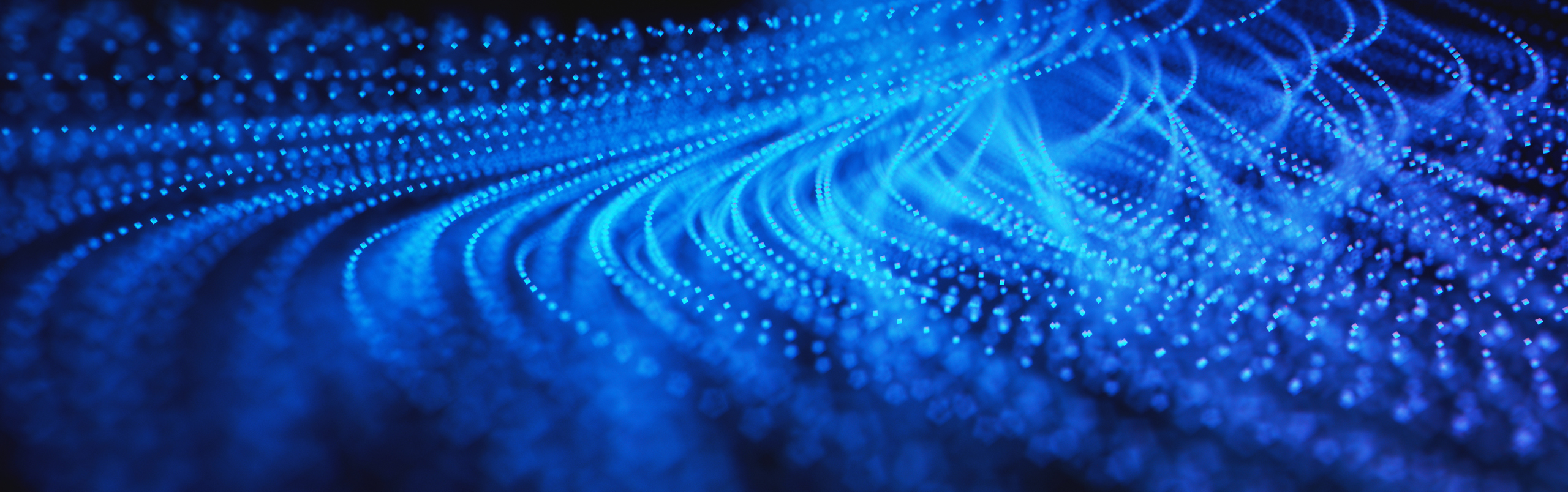 Abstract lights representing data transfers